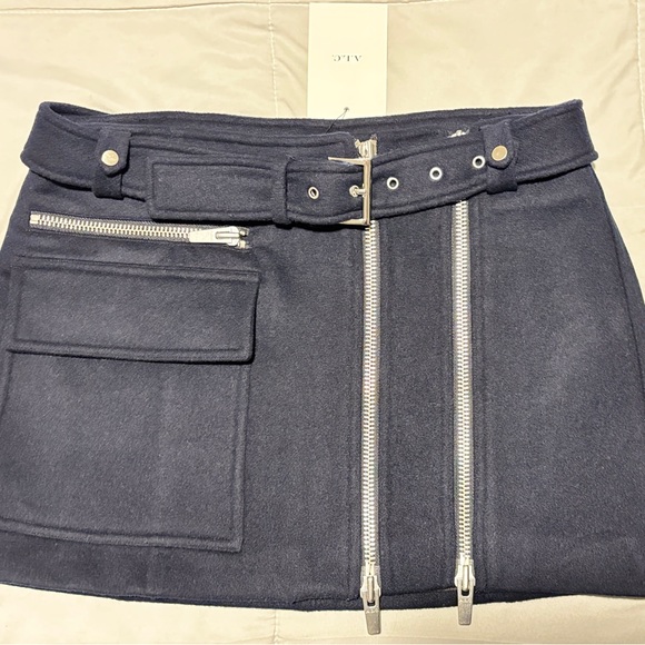 NEW A.L.C. christian skirt nave in navy - Picture 4 of 7